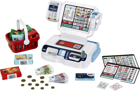 Klein toys zelfbedieningskassa - incl. accessoires, licht- en geluidseffecten - meerkleurig