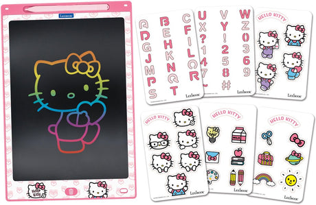 Lexibook hello kitty 11’’ meerkleurige leer- en teken-e-ink-tablet met sjablonen