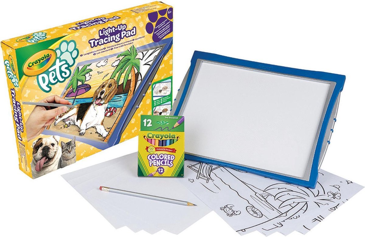 Crayola - pets - hobbypakket - led tekenbord - dieren