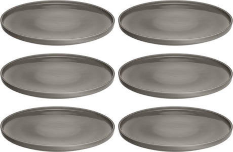 Leonardo roma bord 27cm taupe - set 6