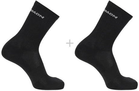 Salomon - evasion crew socks | 2-pack | sokken | maat l 42-44 - zwart