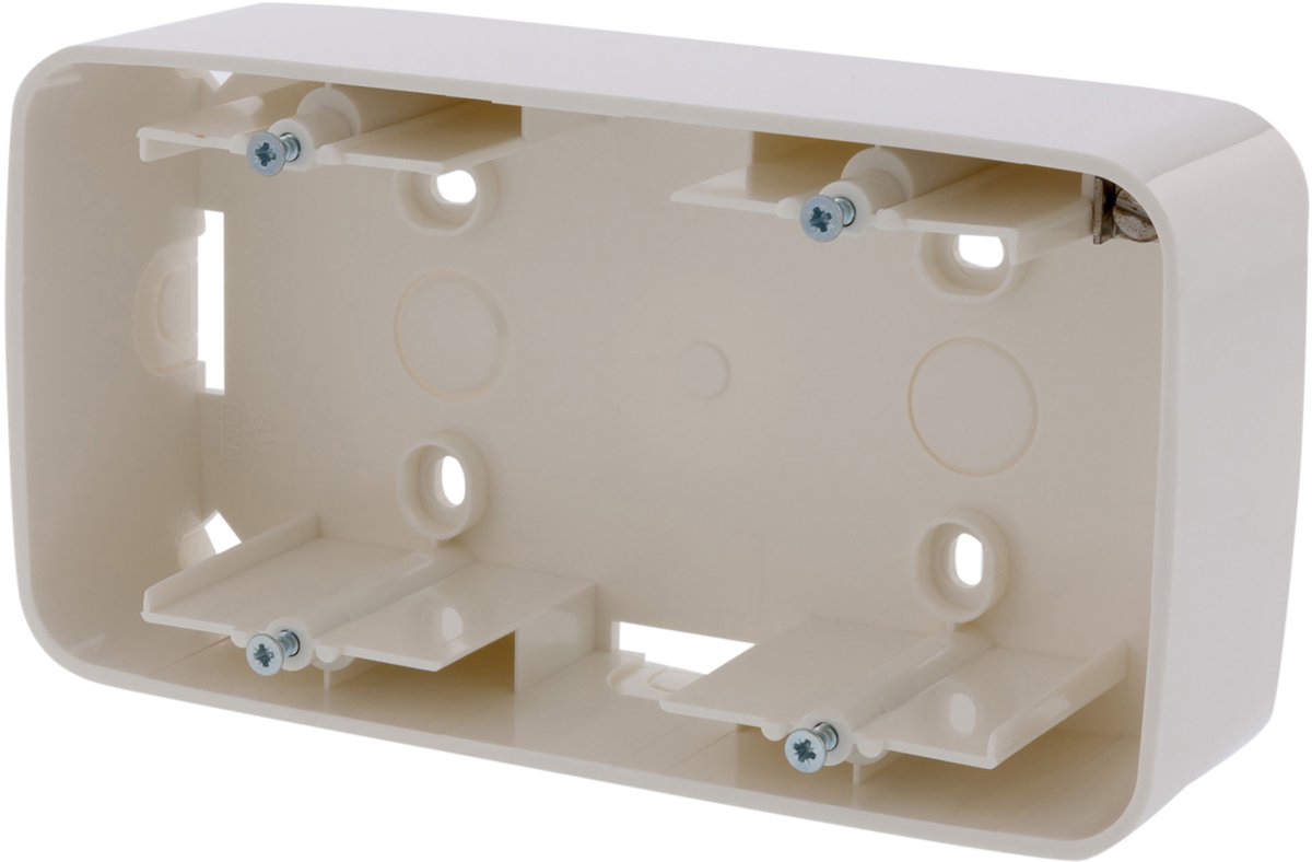 Busch-jaeger reflex opbouwraam - opbouw - 2-voudig - polarwit
