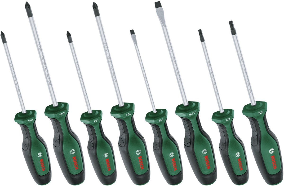 Bosch schroevendraaierset - 8 delig