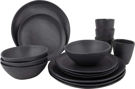 Bo-camp - urban outdoor - servies - hoxton - 16 stuks - grijs
