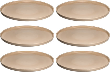 Leonardo roma bord 27cm abrikoos - set 6