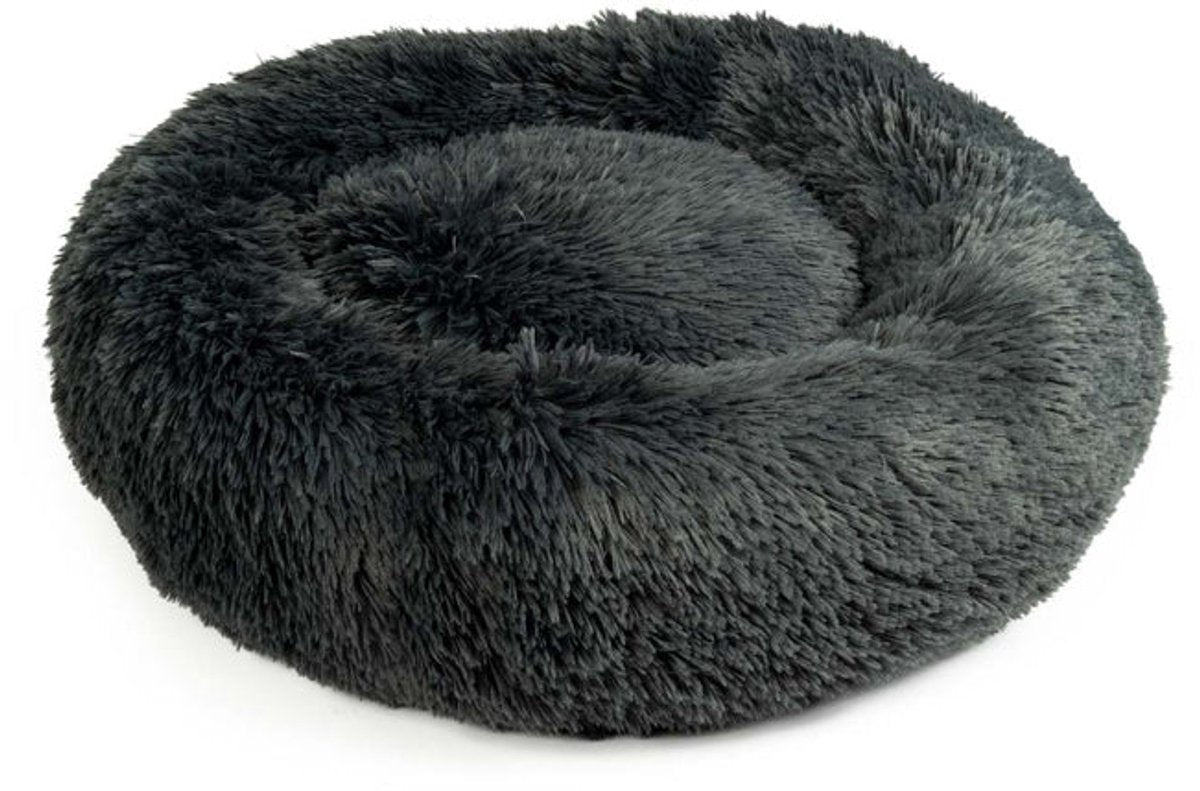 Duvo plus snug - donut bed - donkergrijs - s - 50x50x13cm - wasbaar