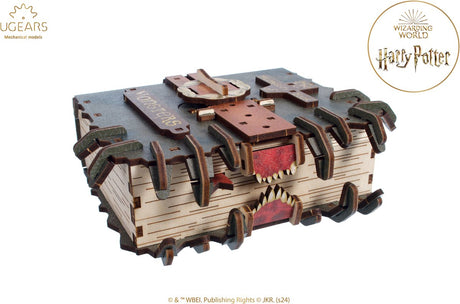 Ugears 3d modelbouw - the monster book of monsters™ - harry potter™ - mechanisch bouwpakket hout - educatief speelgoed