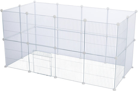 Trixie uitbreidingspanelen - kunststof wit 35x35 cm - 4 stuks met bevestigingsmateriaal