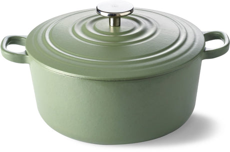 Bk bourgogne braadpan - 28cm - groen - gietijzer - inductie