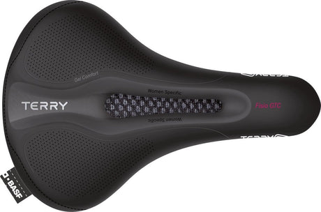Terry zadel fisio gtc gel dames zwart - zdt153