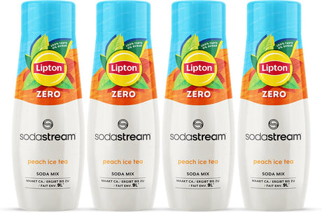 Sodastream lipton ice tea peach zero siroop 4-pack