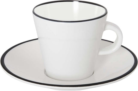 Gimex - linea line - espresso set - zwart - 85 ml - 2 stuks