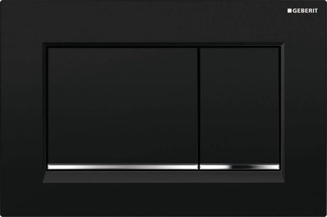 Geberit sigma30 bedieningspaneel, zwart - 115883km1