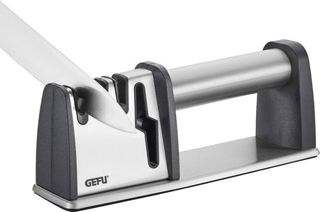 Gefu colt pro messenslijper – 4-in-1 slijpsysteem – voor messen en scharen – diamant, wolfraamstaal en keramiek
