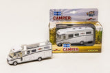 Kids globe die-cast carthago camper met licht, 16cm