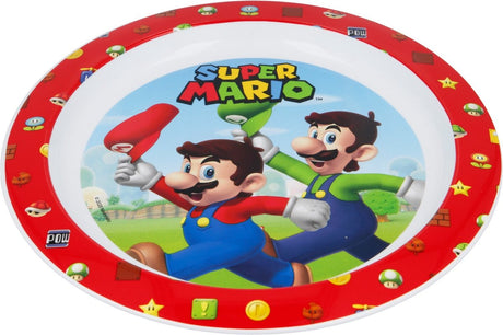 Stor bord super mario bros junior - rood wit - 22 cm