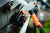 Fiskars quikfit dakgootborstel - dakgootreiniger voor telescopische steel - schraper en borstel