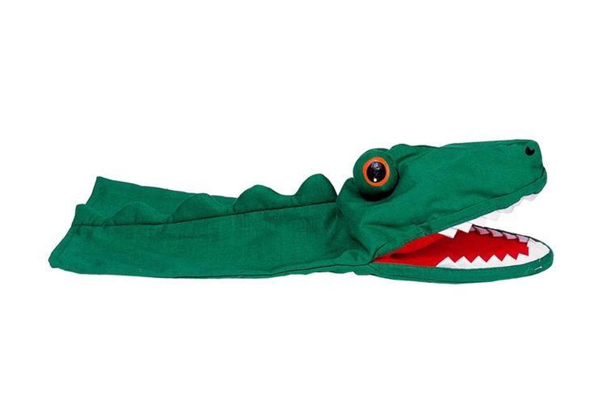 Goki handpop krokodil. 30 cm. 4+