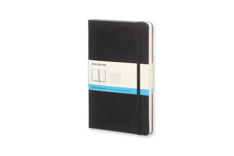 Moleskine classic notitieboek - large - hardcover - gestippeld - zwart