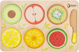 Classic world houten breuken puzzel educatief speelgoed 22-delig.