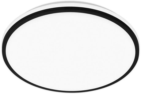 Briloner pulap a – led plafonniere – plafondlamp met eek a lichtbron* – indirect licht – neutraal wit licht – ø 33cm - zwart