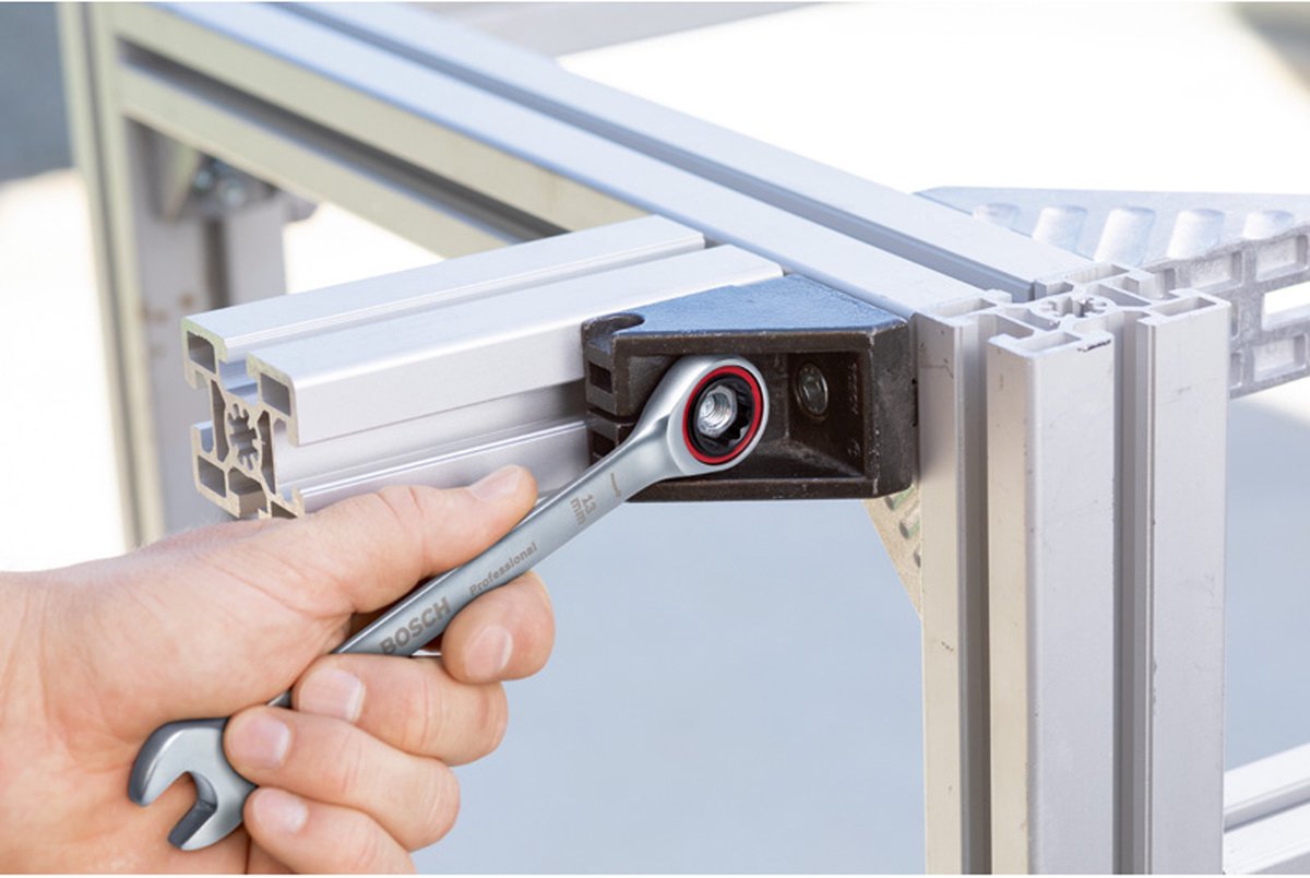 Bosch professional ringsteeksleutelset met ratel 5-delig in etui - 1600a02z3d