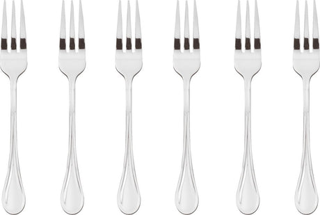 Sambonet gebaksvorkjes royal zilver 6 stuks