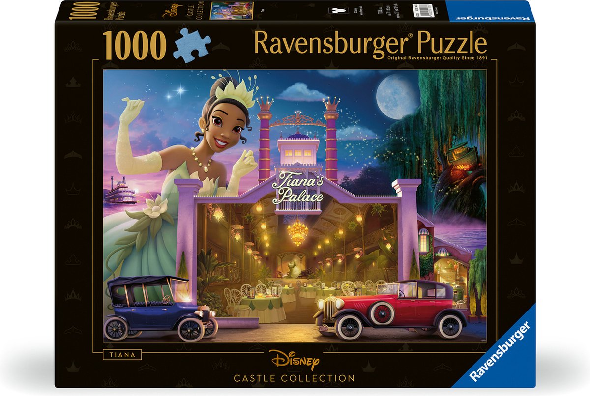 Ravensburger puzzel - disney castles: tiana - 1000 stukjes