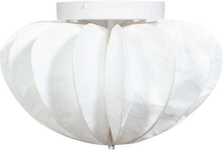 Woood dalia plafondlamp - papier - wit - 28xø40 cm