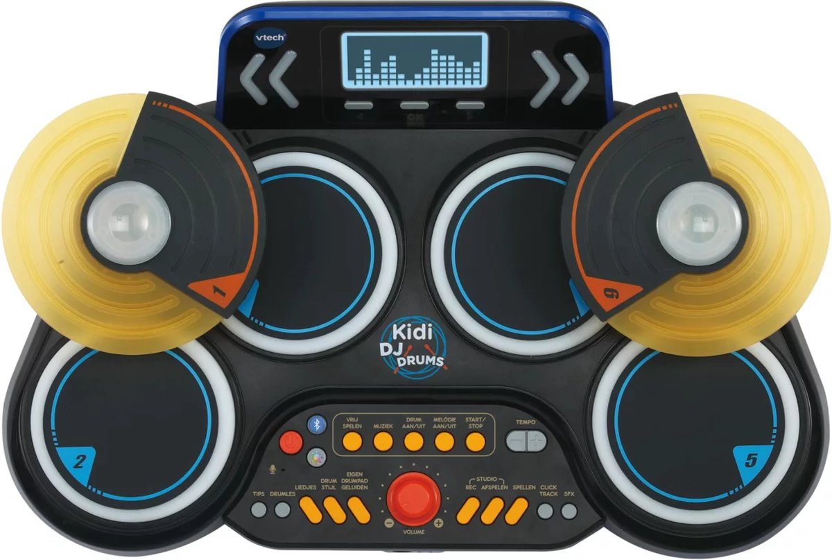 Vtech kidi dj drums - interactief speelgoed - stimuleert creativiteit - inclusief opname functie bluetooth - speelgoed vanaf 6 jaar