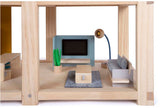 Small foot - houten poppenhuis met meubels