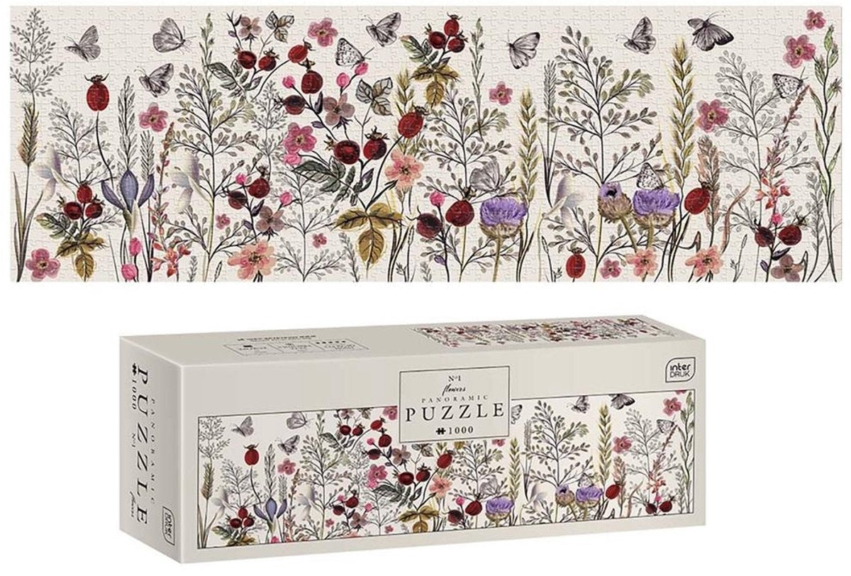 Trefl puzzle panoramiczne 1000 flowers 1