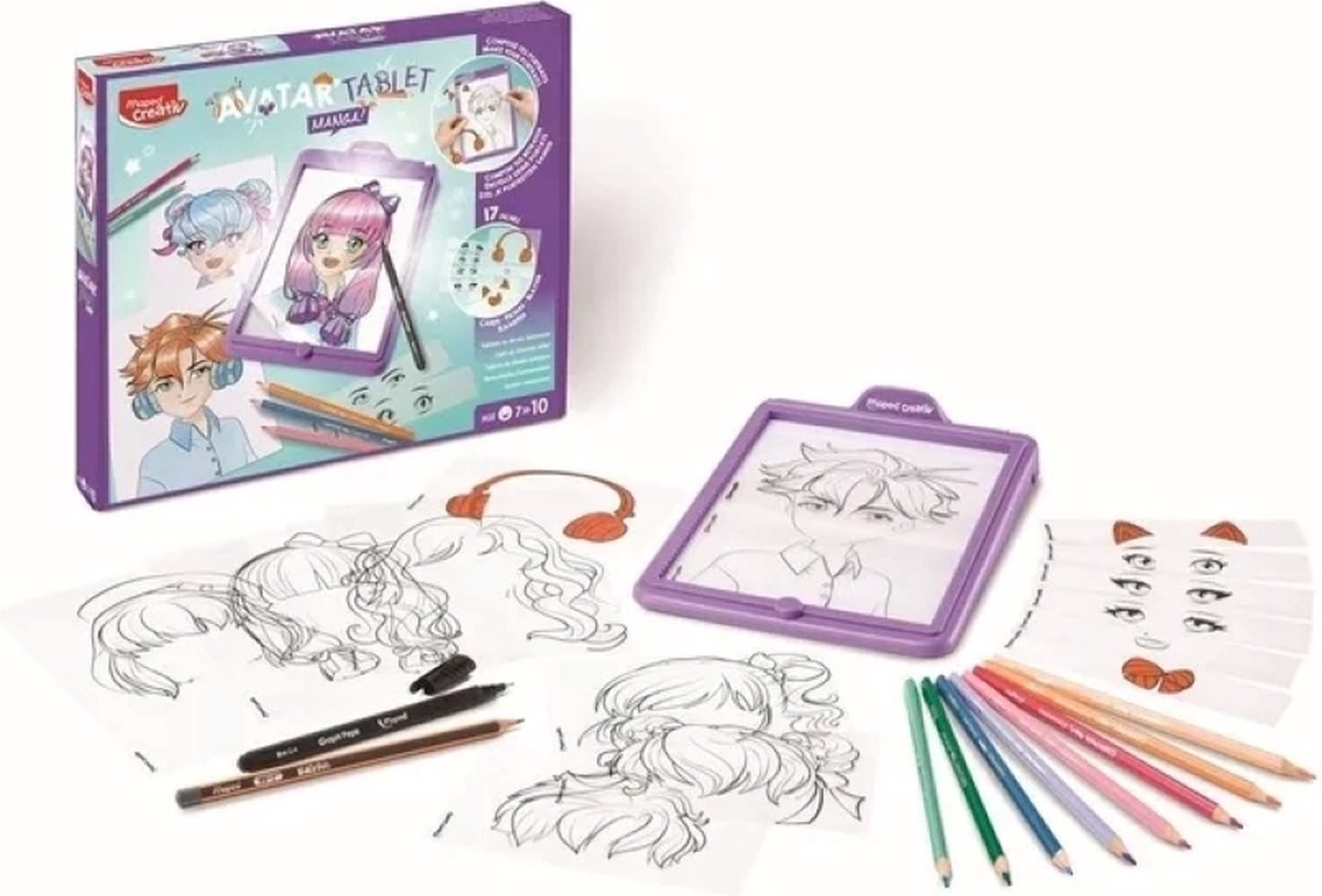 Maped office maped creativ verlicht tekentablet avatar manga - winnaar speelgoed van het jaar 2023