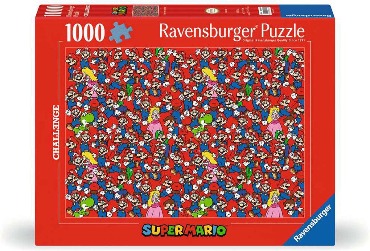 Ravensburger puzzel super mario - legpuzzel - 1000 stukjes