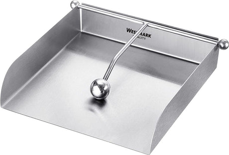 Westmark servethouder, knikvrije opslag, met windbescherming, roestvrij staal, zilver,