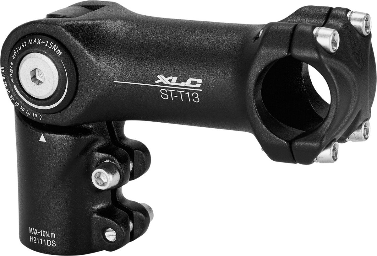 Xlc st-t13 stuurpen - ahead - aluminium - verstelbaar - 1 1 8 - 90mm 25.4mm - zwart