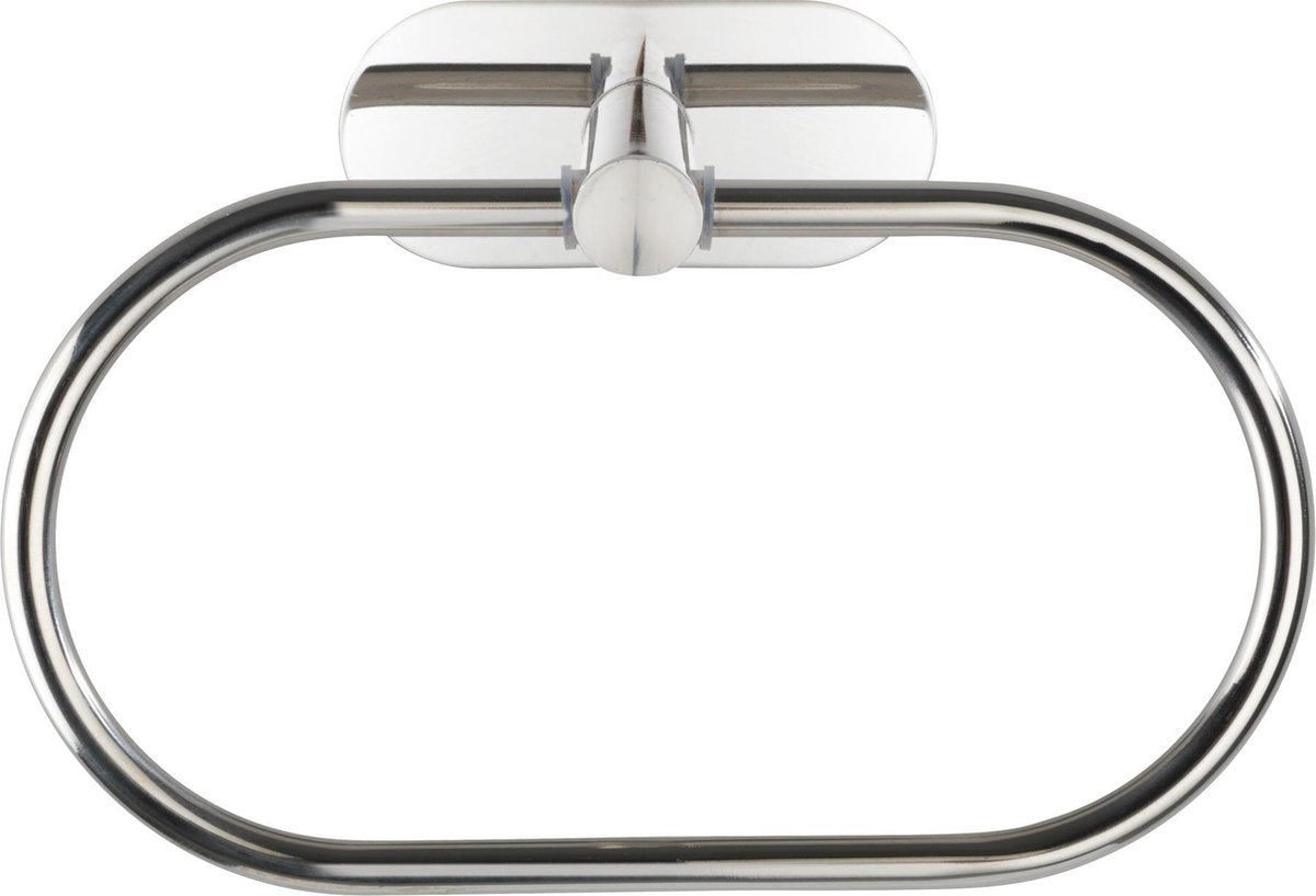 Wenko turbo-loc® handdoekring orea rvs glanzend - handdoekhouder - bevestigen zonder boren - zelfklevend - 10 jaar garantie