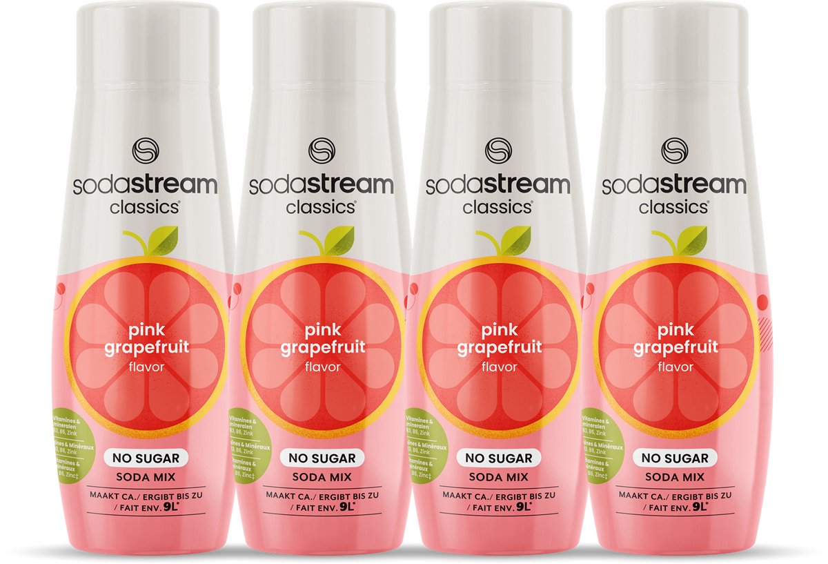 Sodastream classics fruit flavors pink grapefruit
