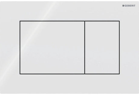 Geberit sigma01 bedieningsplaat - 2-toets spoeling - vierkant - alpien wit