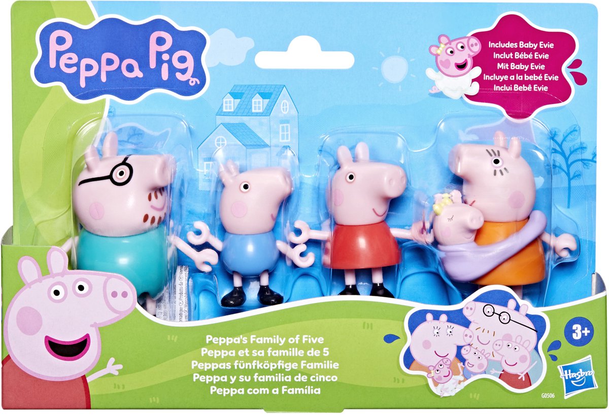 Peppa pig familie speelset - 5dlg.