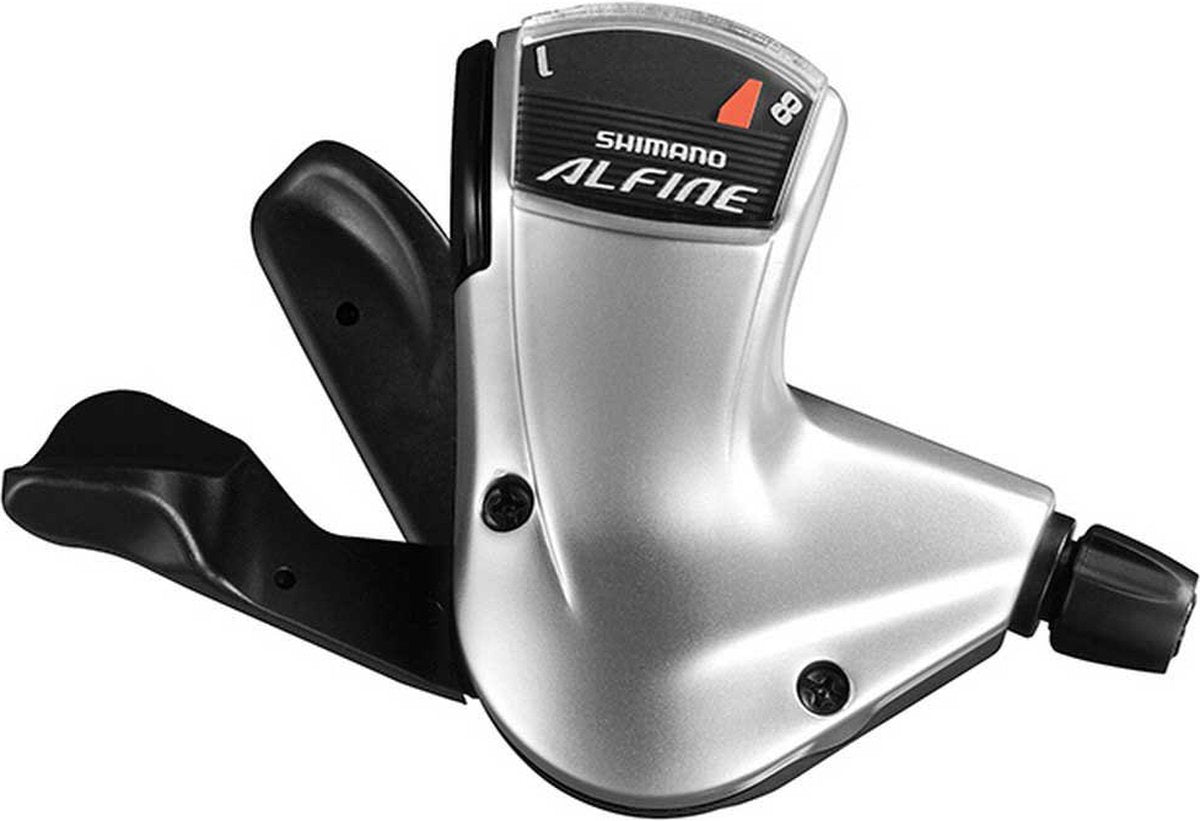Shimano alfine sl-s7000-8 schakelhendel rechts 8-speed – rapidfire plus, 2-way release, zilver