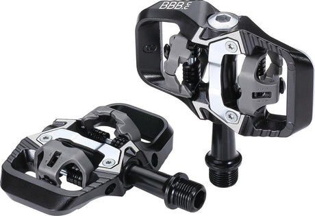 Bbb cycling fietspedalen trailmount mtb clipless set bpd-71 - mat zwart - 90 x 60 mm