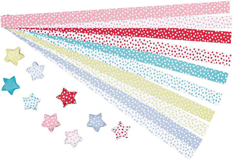 Goki origami: sterren 29x1,5cm, papier, 100 strips, 6+