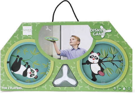 Scratch hand-disker duo - panda - met 1 magnetische disker - 3 jaar