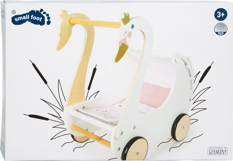 Small foot - houten poppenwagen zwaan