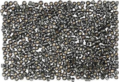 Creativ company rocailles, afm 15 0 mm, d: 1,7 mm, 500 gr, grey green