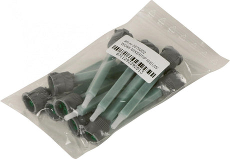 Womi mixertips w252 – 12 stuks – transparant groen – perfecte 2k-menging – compatibel met mixergun