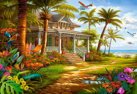 Castorland legpuzzel palm house 1500 stukjes puzzelplezier.