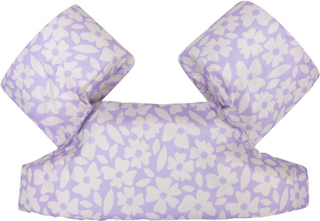 Swim essentials - puddle jumper 2 6 jaar zwemgordel paars - bloemenprint - 18 tot 30 kg
