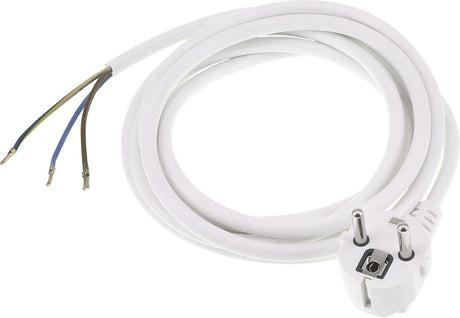 Q-link aansluitsnoer - randaarde - 2500w - 3 x 1.0 mmâ² - 2.5 m - wit